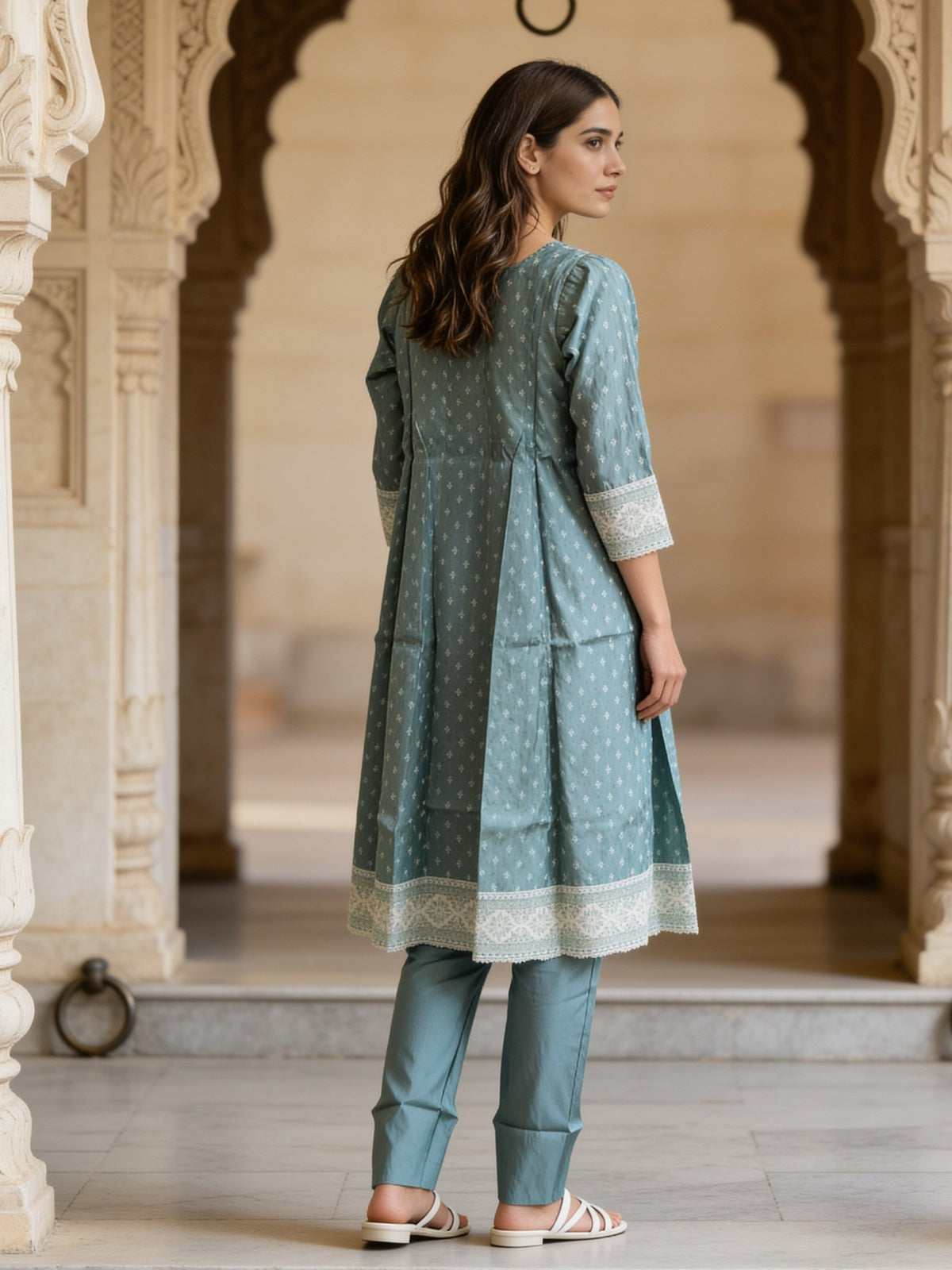 Viscose Embroidered Straight Calf Length Kurta With Pant and Dupatta
