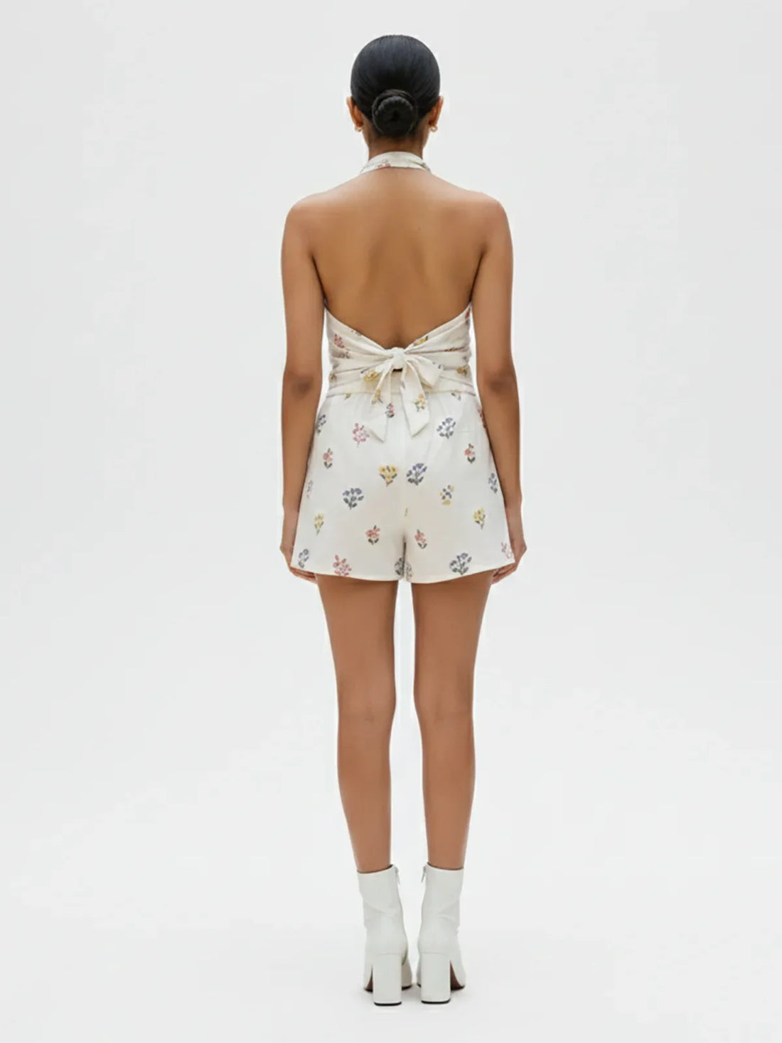 Buy Cotton Flex Printed Waist Coat Top-White