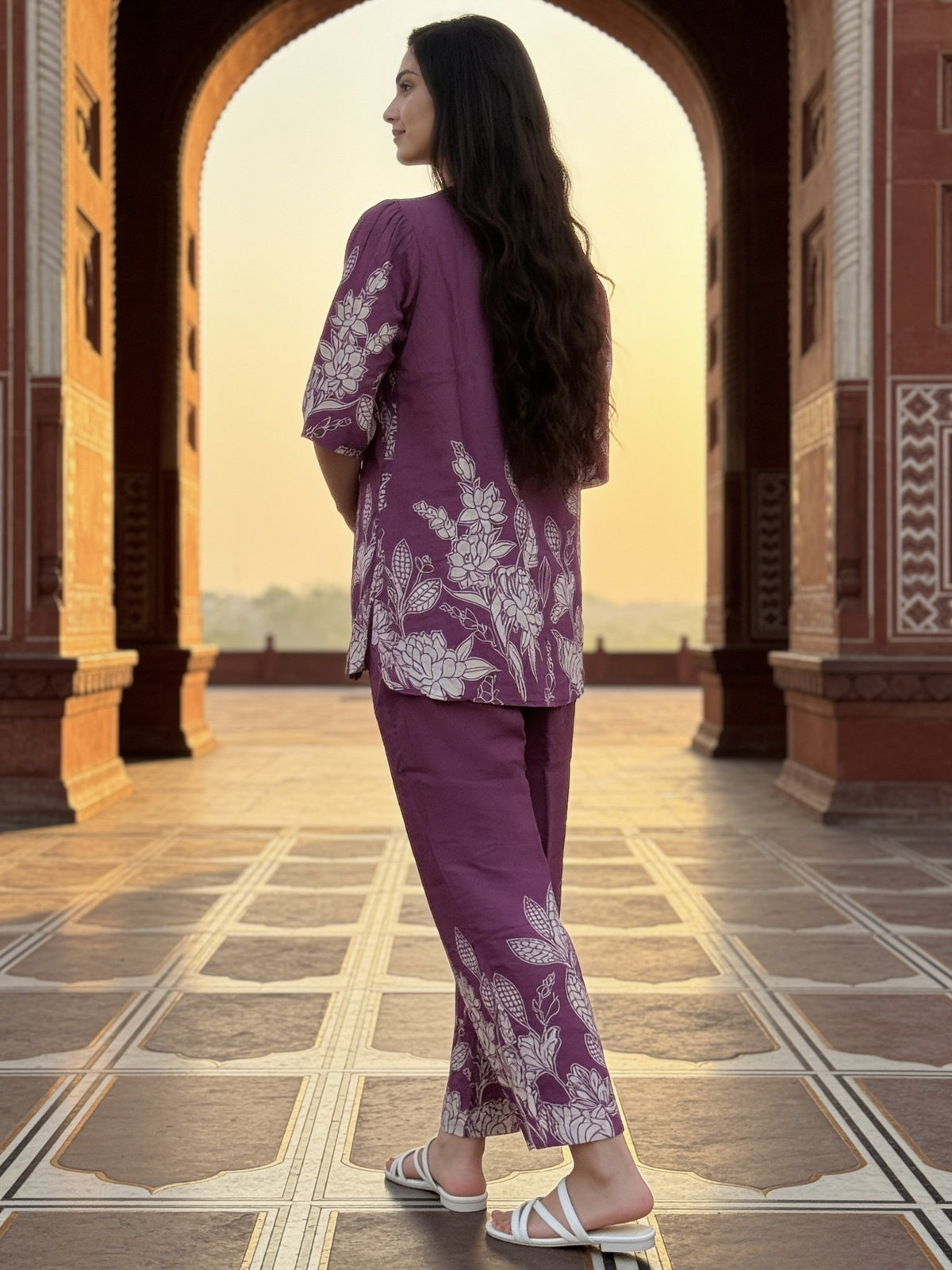 Rayon Printed Straight Co-Ord Set