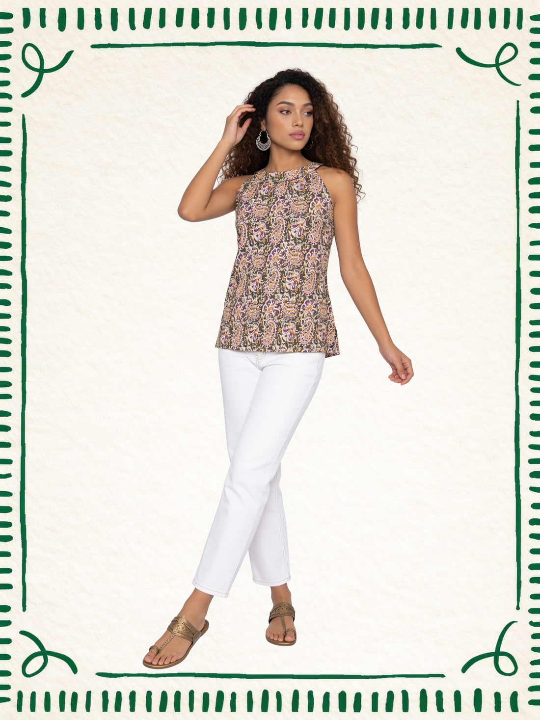 Buy Cotton Printed Straight Calf Length Kurta-Purple