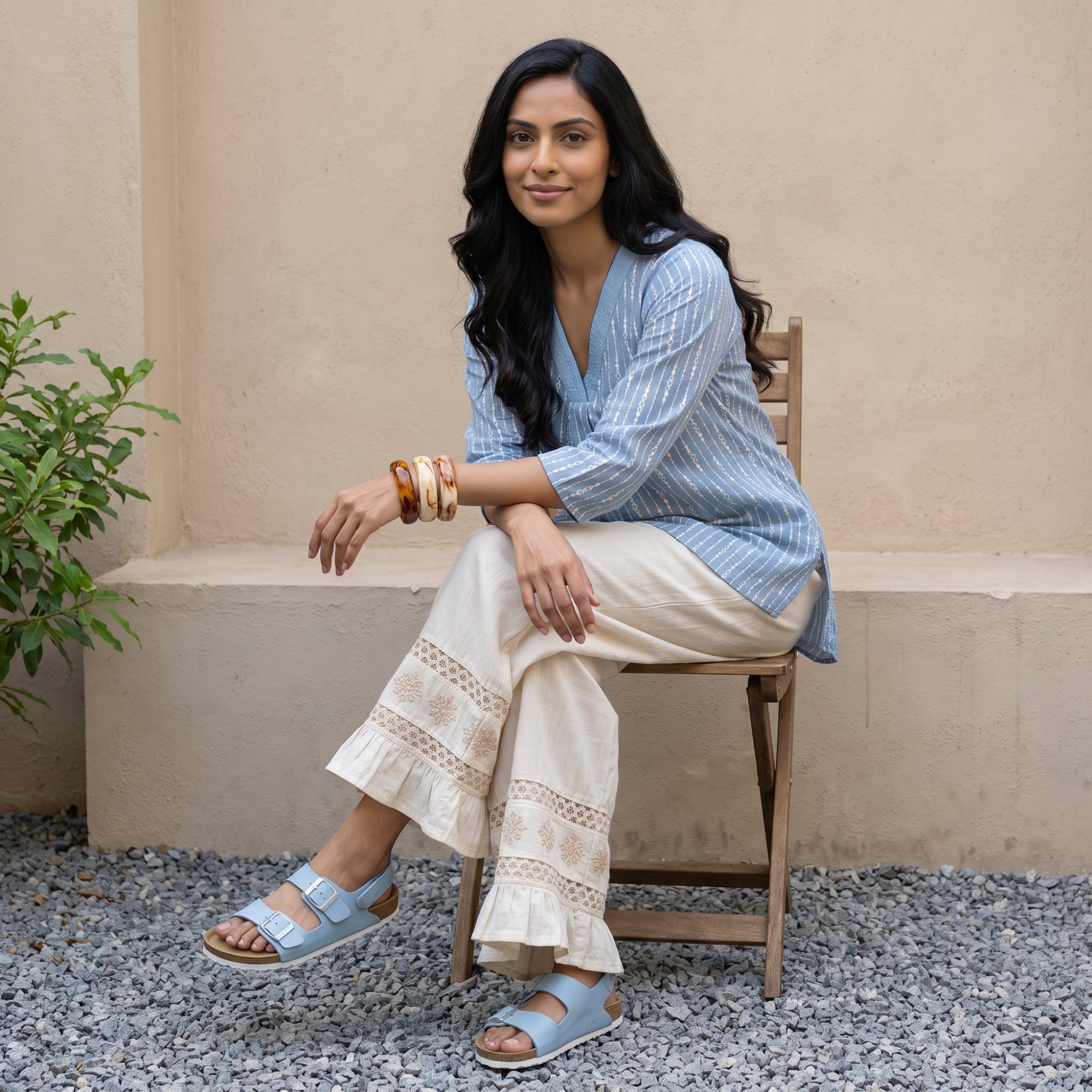 Cotton Printed Straight Short Length Short Kurta