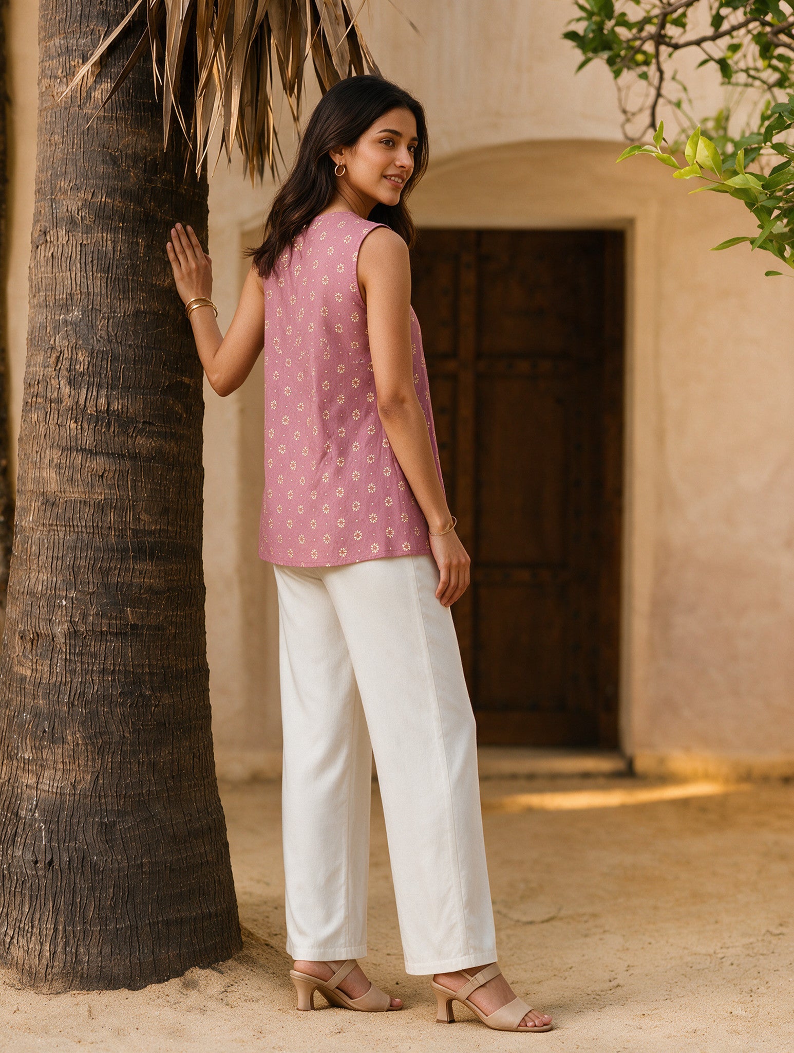 Rayon Printed A-Line Short Length Short Kurta
