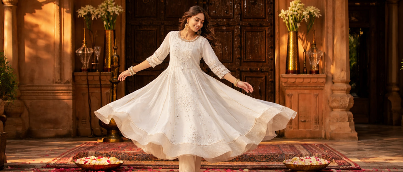 How to Style Anarkali Kurti: Complete Guide with Hairstyles, Jewellery & Accessories