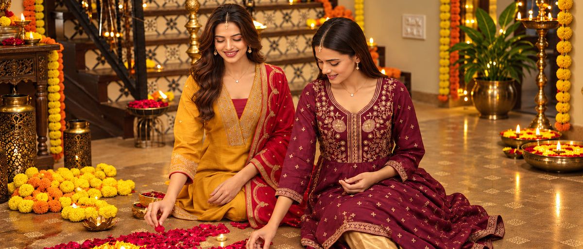 Diwali Outfit Ideas 2026: Stylish Dresses & Ethnic Wear for Women