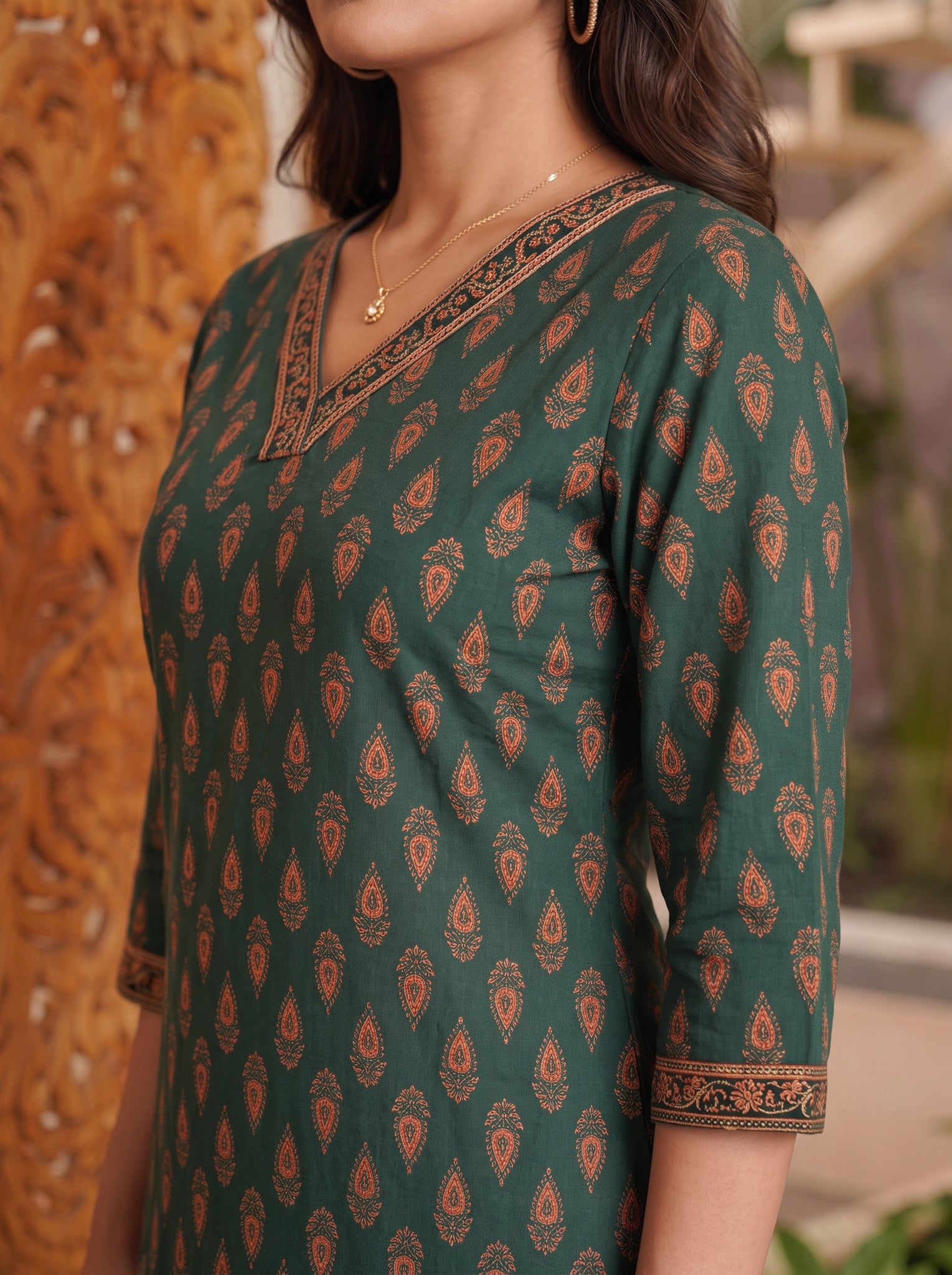 Rayon Embroidered Straight Calf Length Kurta