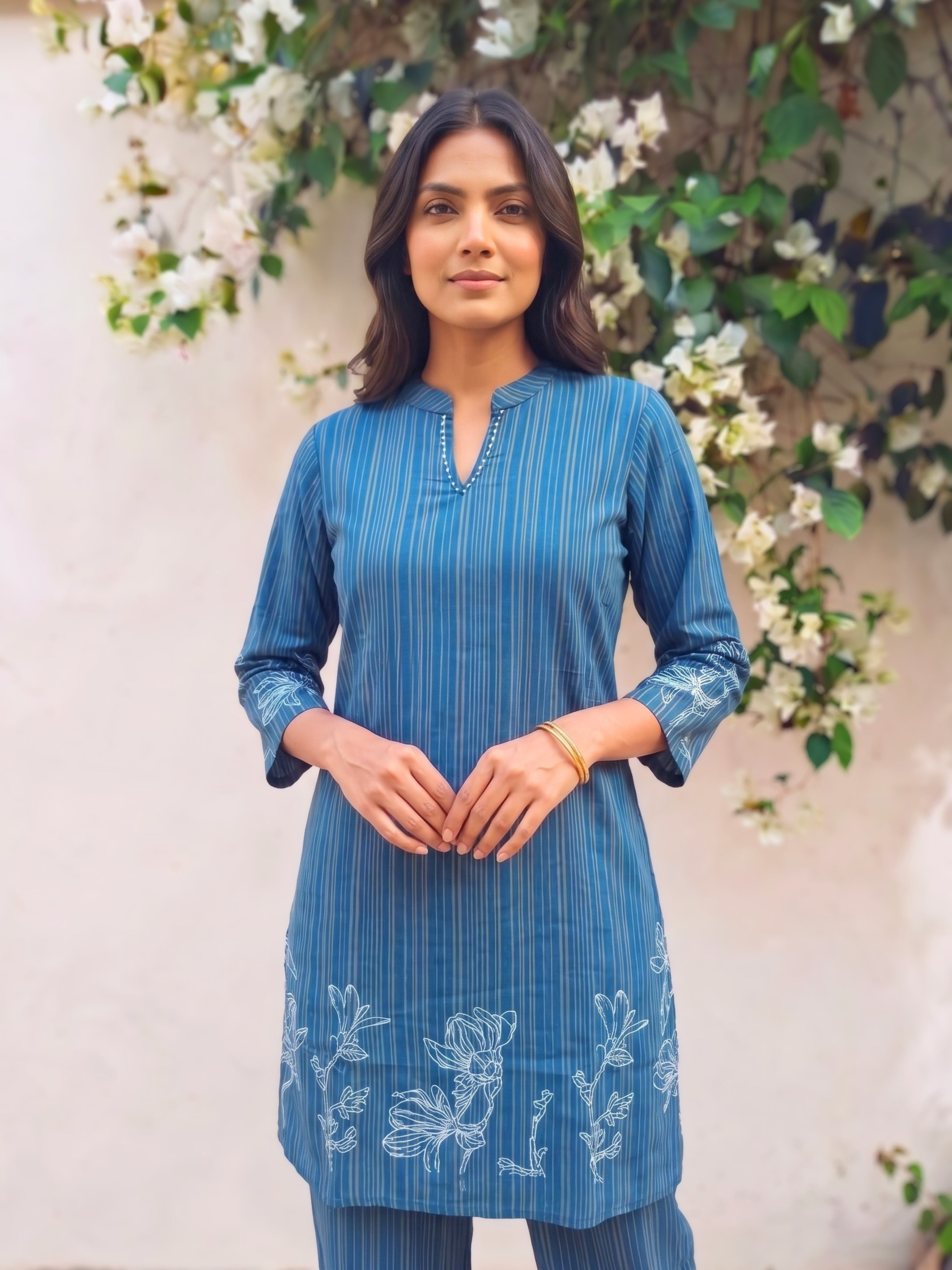 Rayon Printed Straight Co-Ord Set