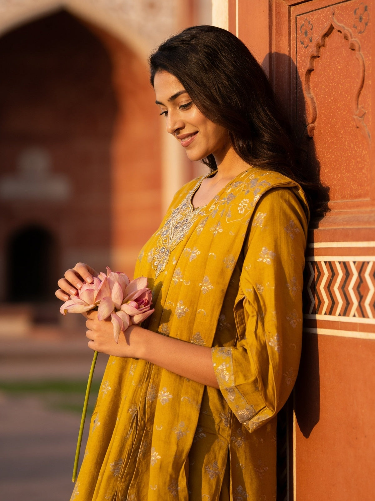 Viscose Embroidered Straight Calf Length Kurta With Pant and Dupatta