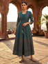 Poly Viscose Printed Layered Calf Length Kurta –Rangita