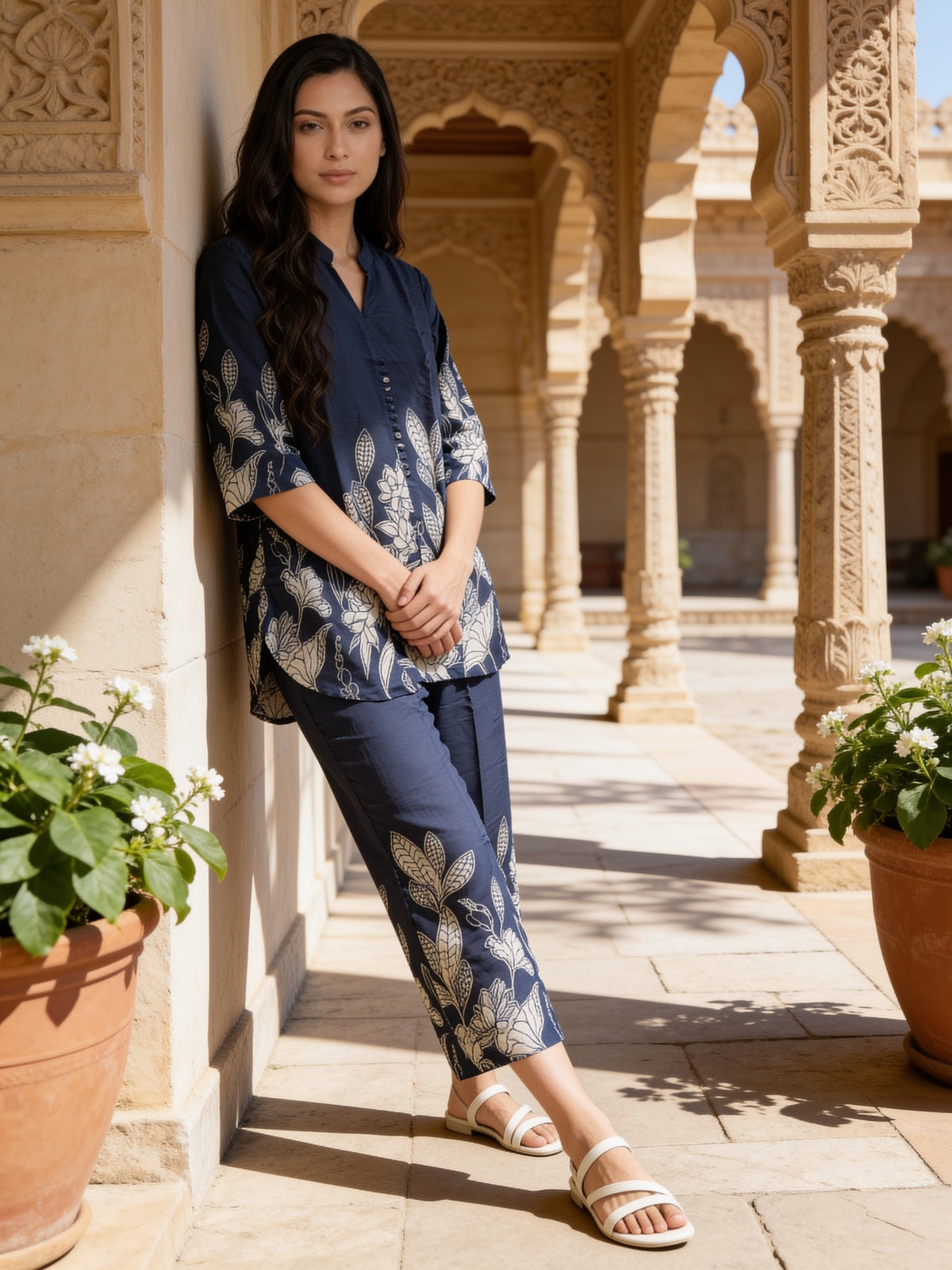 Rayon Printed Straight Co-Ord Set