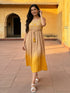 Rayon Embroidered Flared Calf Length Dress Rangita Rayon Embroidered Flared Calf Length Dress Rangita