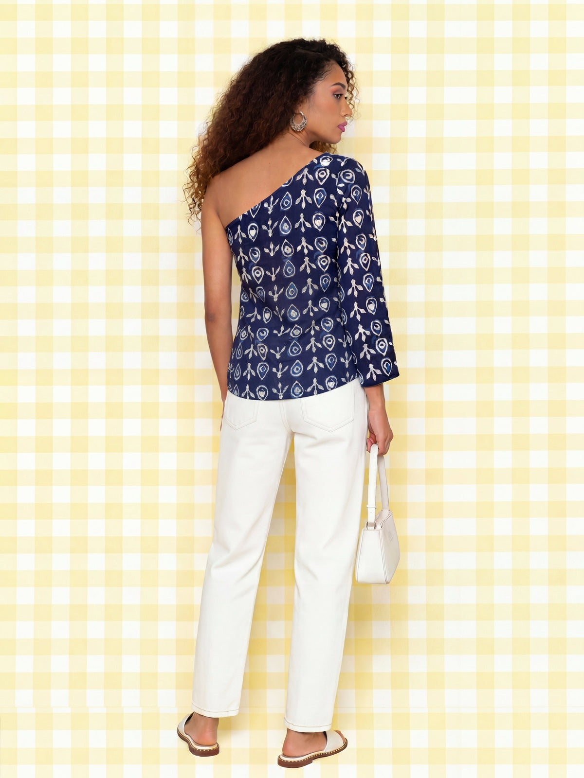 Buy Cotton Printed Straight Tunic-Blue