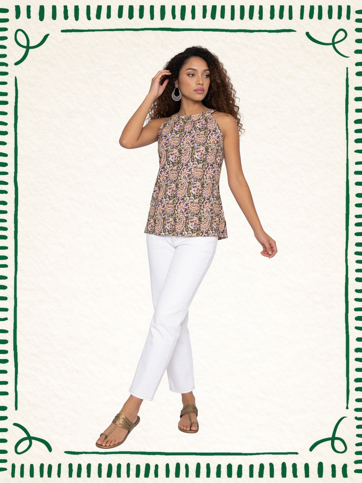 Buy Cotton Printed Straight Calf Length Kurta-Purple