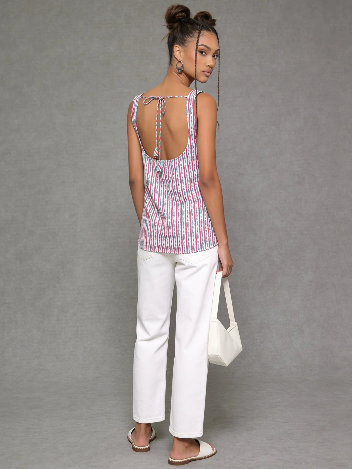 Buy Cotton Printed Straight Tunic-Beige