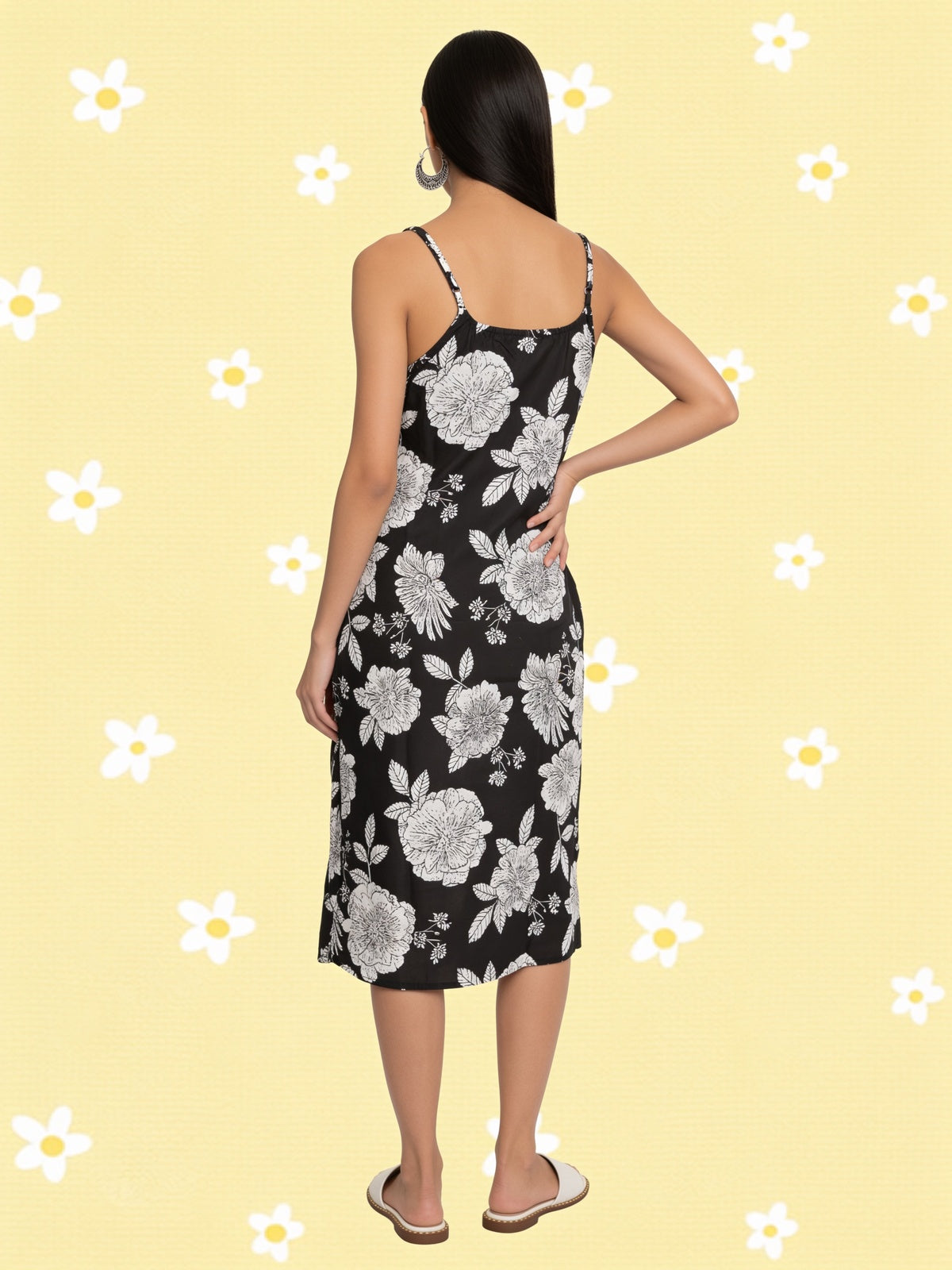 Cotton Printed Straight Calf Length Kurta