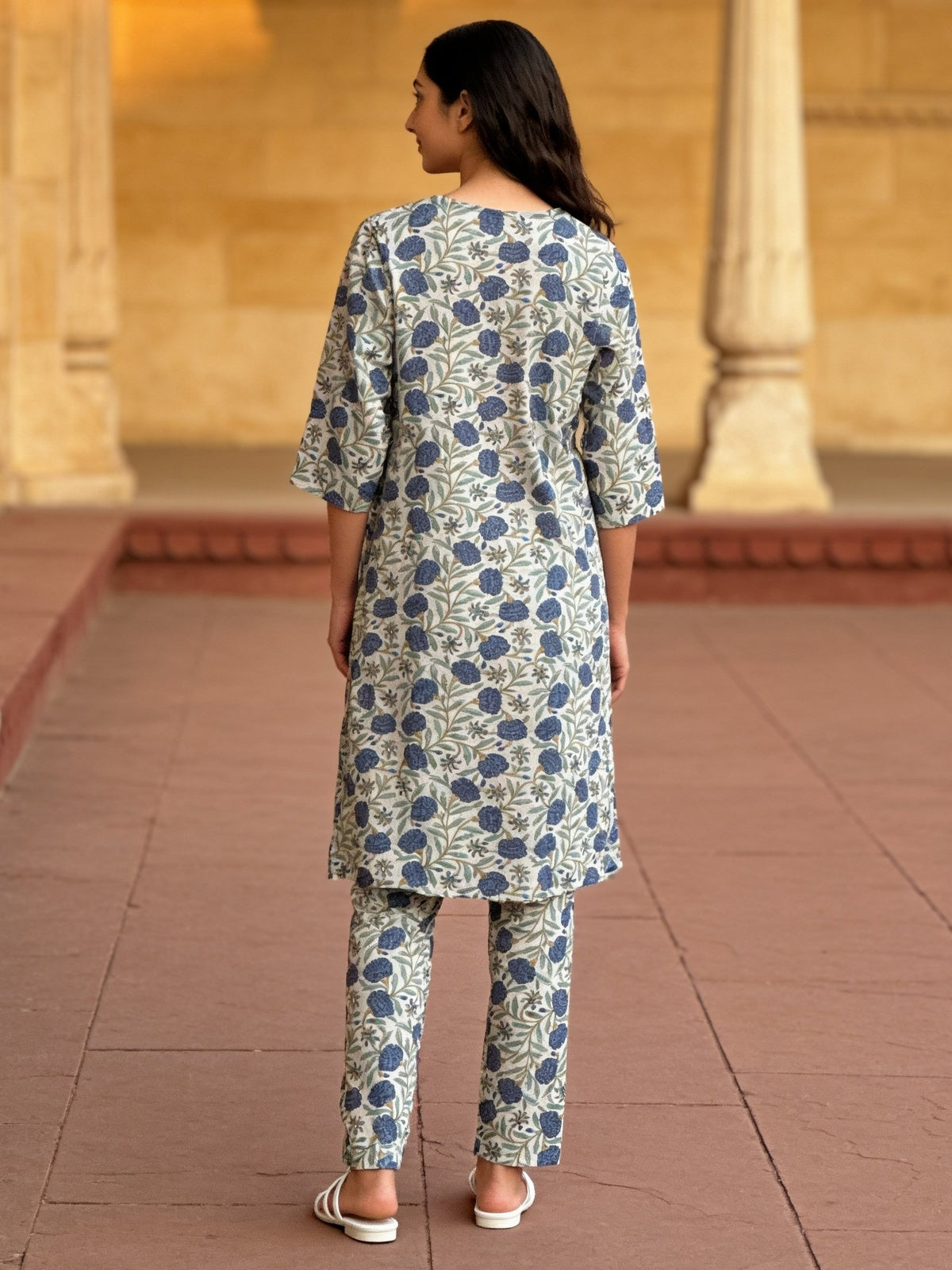 Cotton Printed Straight Co-Ord Set
