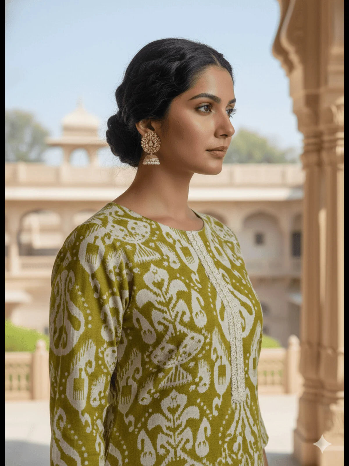 Buy Rayon Embroidered Straight Calf Length Kurta-Yellow