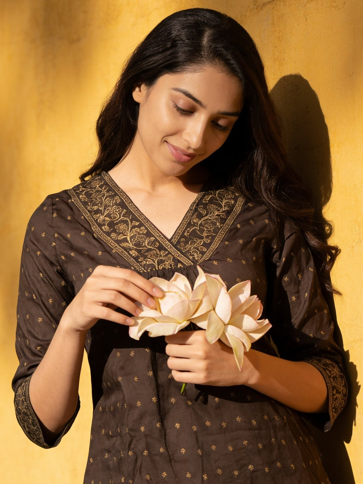 Rayon Printed A-Line Short Length Short Kurta
