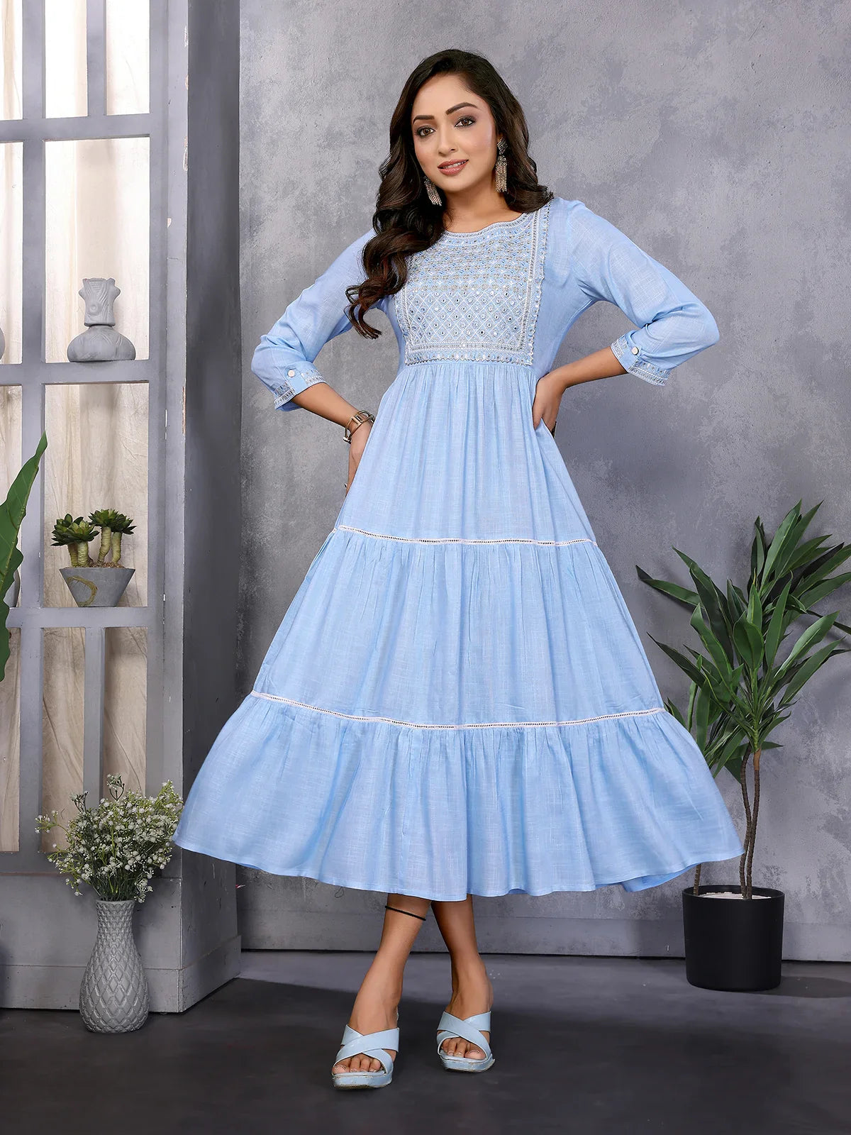 sachin and babi light blue dress Evodia White Lace Bandage Dress – Elegant Bodycon Midi for Special Occ –  Gillian&Co main image 0