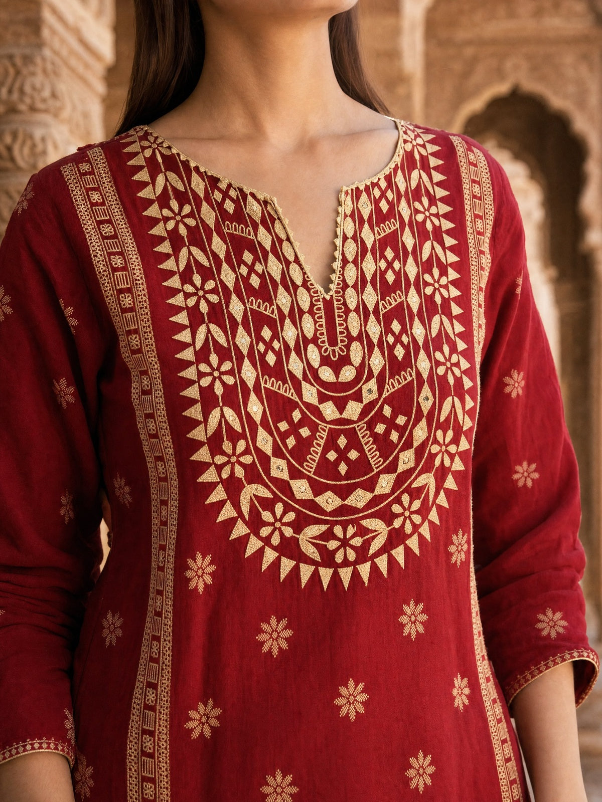 Rayon Printed Straight Calf Length Kurta