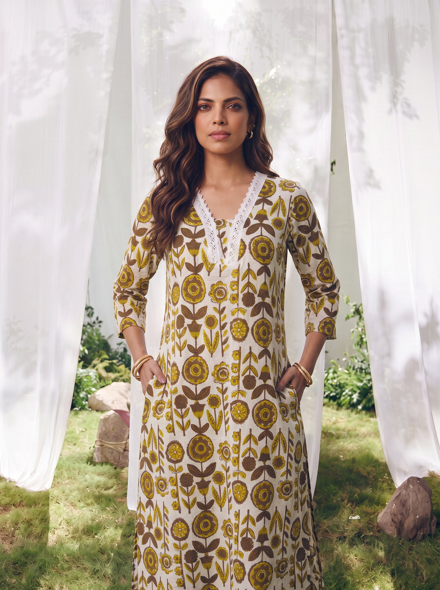 Cotton Printed Straight Co-Ord Set