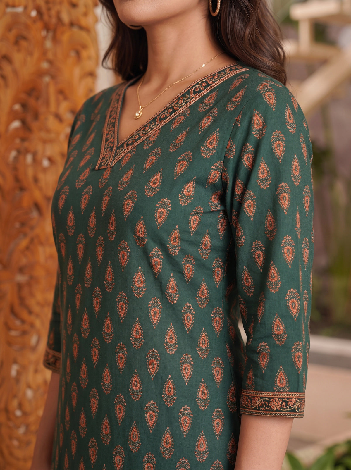 Rayon Embroidered Straight Calf Length Kurta