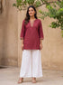 Rayon Printed Straight Short Length Short Kurta