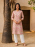Cotton Printed Straight Knee Length Kurta