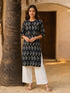 Rayon Printed Straight Knee Length Kurta