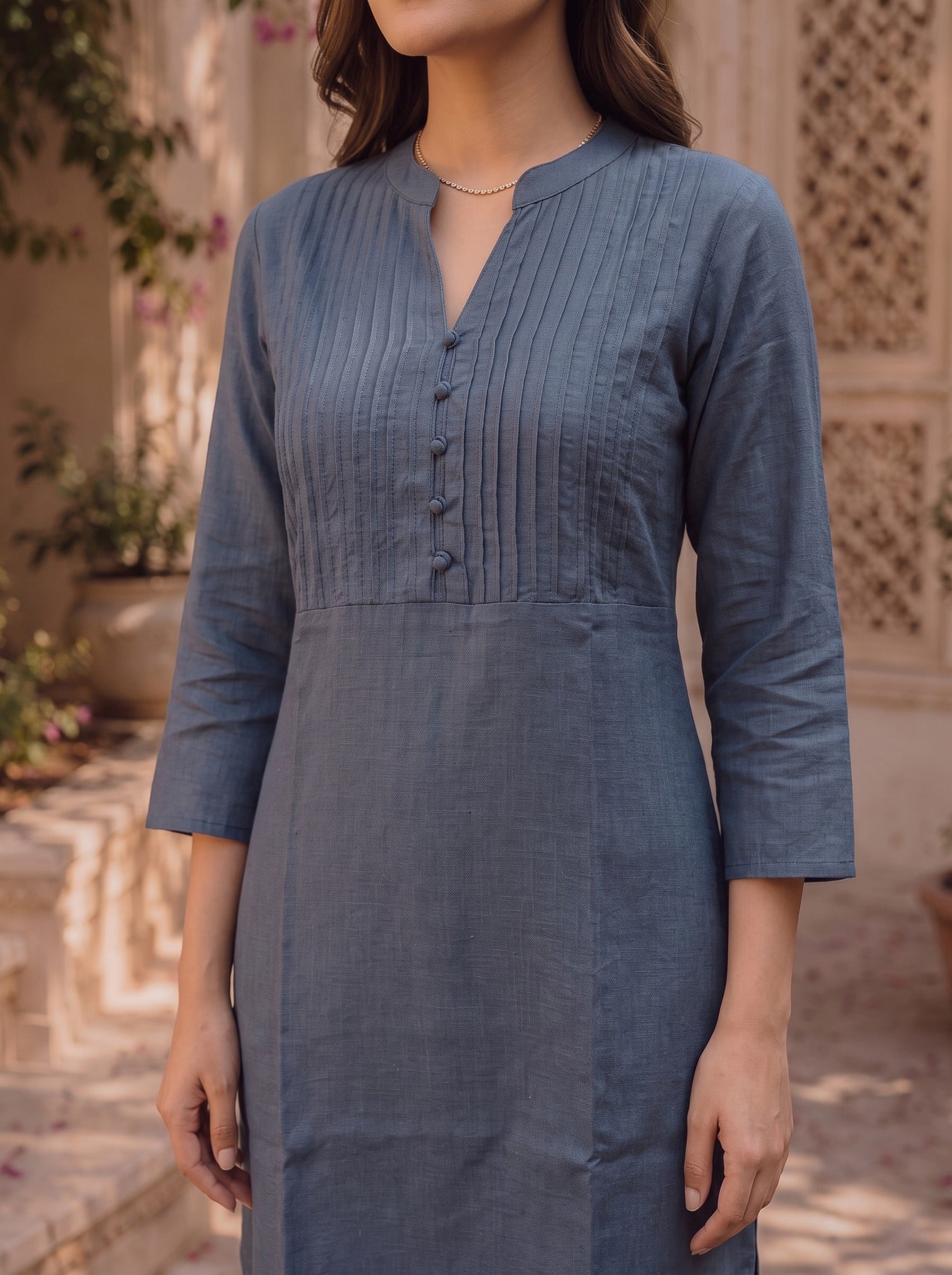 Rayon Embroidered Straight Knee Length Kurta