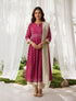 Viscose Printed Flared Calf Length Kurta With Pant and Dupatta