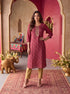 Viscose Embroidered Straight Calf Length Kurta