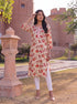 Rayon Printed Straight Knee Length Kurta