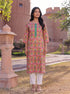 Cotton Printed Straight Knee Length Kurta