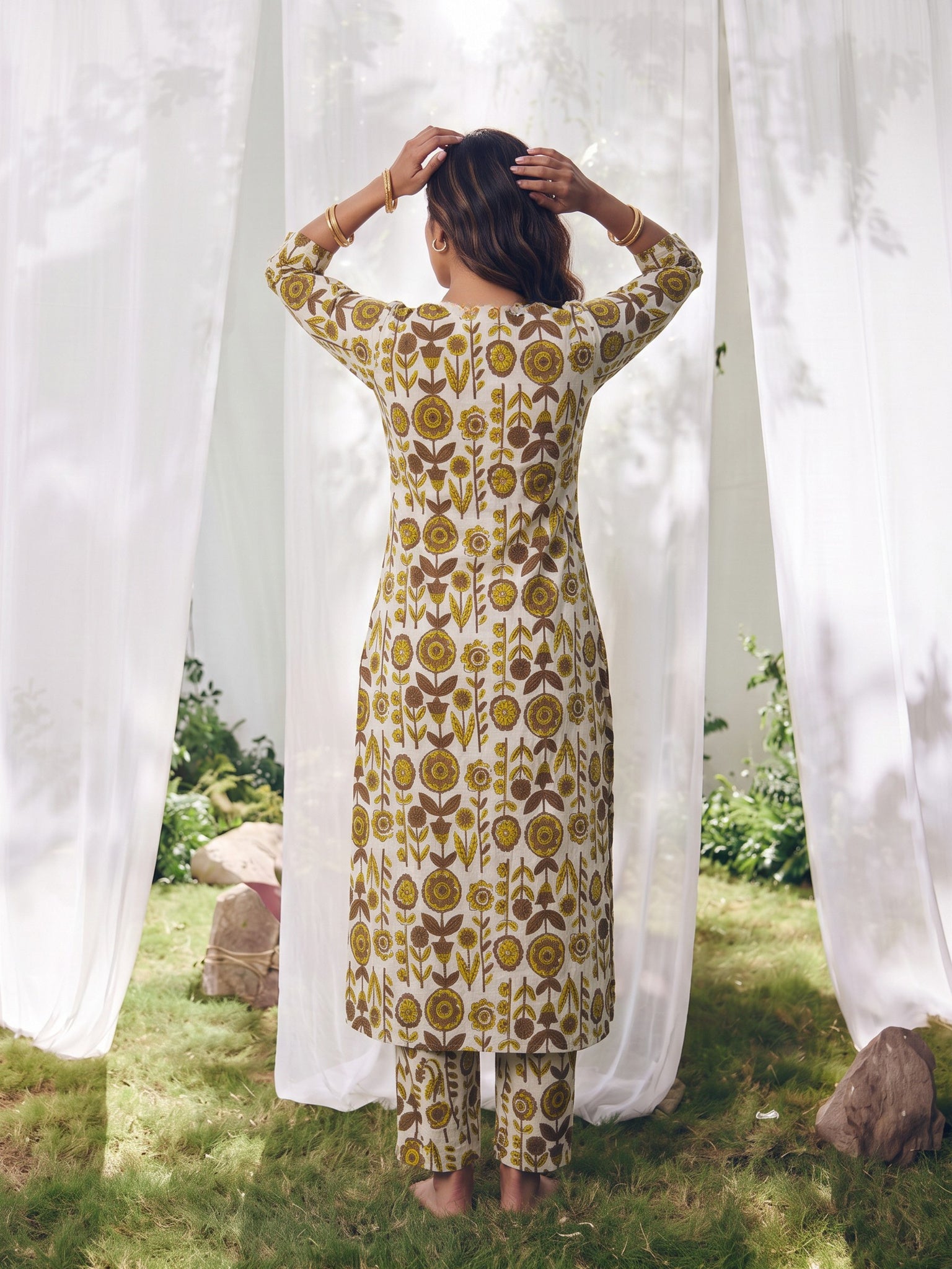 Cotton Printed Straight Co-Ord Set
